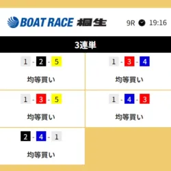 「初回ノ松」2026年2月24日桐生9R予想